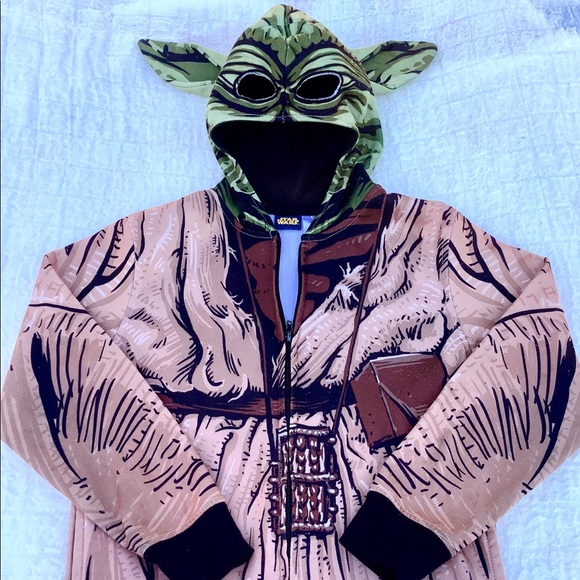 STAR WARS YODA Unisex Hoodie Jacket Sweatshirt - Picture 3 of 7